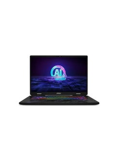 اشتري MSI-PULSE 17 AI C1VGKG-072-INTEL CORE ULTRA 9 185H-1TB SSD-16GB-RTX4070 8GB-17QHD 240HZ-WIN11 English/Arabic Black في مصر