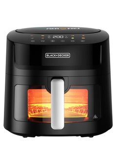 Russell Hobbs Air Fryer XXL 8L [compact housing, 7 cooking functions, 10 programs] Rapid Air (dishwasher safe, max. 220°C, deep fryer without oil, grilling, baking, roasting) Satisfry 27170-56