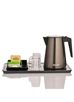 Buy Edison Electric Kettle, 1400 Watt, 1.2 Liter - Black in Saudi Arabia