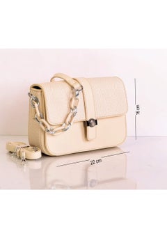 Buy Women's handbag with adjustable handle with modern fixed handle in Egypt