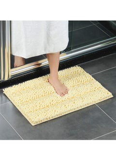 Buy Tycom Bathroom Rugs Bath Mat Non Slip Fluffy Soft Plush Microfiber Shower Carpet Rug Washable Non-Slip Carpet Mat for Bathroom Floor 50 By 80 CM Mixed Fiber Beige. in UAE