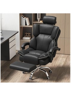Buy Video Gaming Chair, Ergonomic Office Chair with Footrest, Adjustable Computer Chair for Home Office Game (Black) in Saudi Arabia