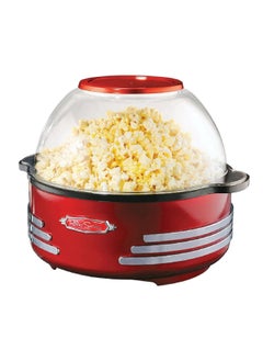 اشتري 1000W Retro 50's Plastic Stirring Popcorn Maker with Cool Touch Handles Red and Clear 30.4 x 27 x 32 cm SP300RETRORED في السعودية