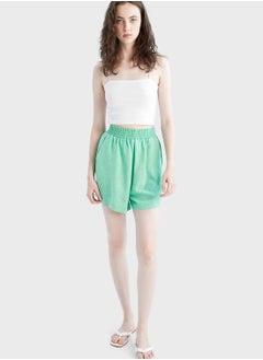 Buy Relax Fit High Waist Short in Saudi Arabia