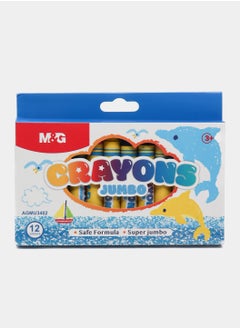 اشتري M&G Jumbo Wax Crayons 12 Colours No: AGMU3402 في مصر