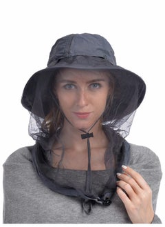 Buy Head Net Hat, 50+ UPF Protection Safari Hat with Removable Mesh Hidden Netting in Saudi Arabia