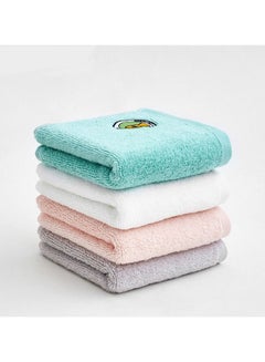 Buy 4pcs High Quality Pure Cotton Face Towel for Kids  25*50cm in Saudi Arabia