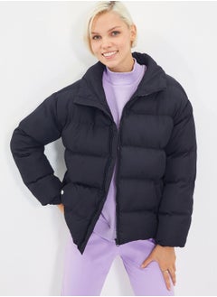 Buy High Neck Puffer Coat in UAE