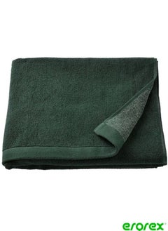 Buy Bath towel dark green mélange 70x140 cm in Saudi Arabia