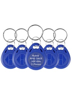 Buy RFID Tag 500KHz Frequency Readable/Writable Proximity Keyfobs ID-500K Key Ring for Door Access Control (5 Access Keychains) in UAE