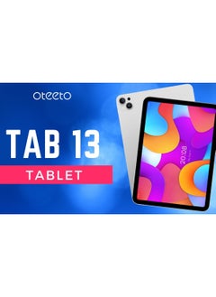 اشتري Oteeto TAB13 10.1 Inch IPS Display Octa-Core 1.0GHz Processor 8GB RAM  512GB internal storage Long-lasting 6000 mAh battery with the 13MP rear camera and 8MP front camera The latest Android 14 OS  for Home, Office. Education في الامارات