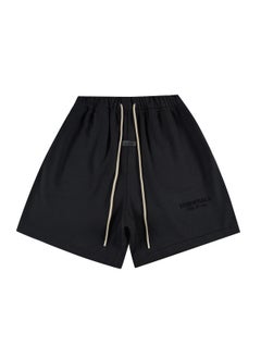 Buy FEAR OF GOD Essentials Silicone Sporty Mens Shorts Summer Xuan Qing Black in Saudi Arabia