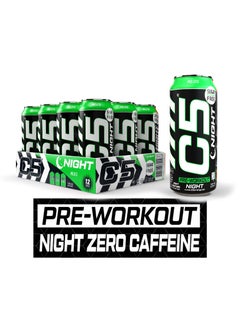 Buy C5 Night Mojito Pre-Workout Caffeine Free (Full Box 12 cans) in UAE