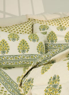 Buy 6pcs 100% Organic Cotton Quilt Set Forests of Shimla Suitable for Queen , King and Super King Size Bed in UAE