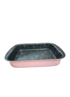 Buy Rectangular Oven tray  22*27 CM (Pink) in Egypt