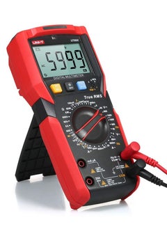 Buy Digital Multimeter High Accuracy Handheld Mini Universal Meter 6000 Counts LCD Display True RMS Measure AC/DC Voltage Current Resistance Capacitance Frequency Temperature Diode Tester in Saudi Arabia