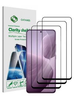 اشتري 3 Pack For Xiaomi Redmi K70 Screen Protector 9H Hardness Scratch Resistance Screen Protector Touch Sensitive Case Friendly Tempered Glass Film في الامارات