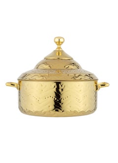 Buy Wejdan Hotpot Stainless Steel 3 Liter Gold in Saudi Arabia