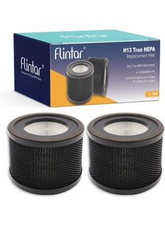 Buy Flintar H13 True Hepa Replacement Filter, Compatible With Taotronics Tt-Ap001 Air Purifier And Vava Va-Ee014 Air Purifier, 3-In-1 H13 Grade True Hepa And Activated Carbon Filter Set, 2-Pack in UAE