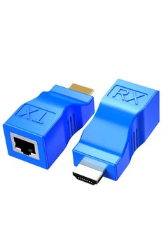 اشتري موسع HDMI 4K منافذ RJ45 صغيرة إلى 30 مترًا من HDMI عبر CAT 5e/6 في مصر