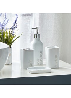 اشتري Serene Spa 4-Piece Bathroom Set 6 x 21 x 6 cm في الامارات