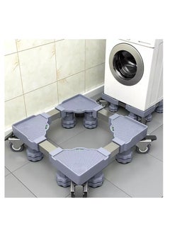 Buy Multifunction Movable Washing Machine Base and Refrigerator Stand Base With Wheels in UAE