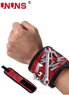 اشتري Magnetic Wristband, One Size Fits All Wrist Magnet Tool Holder, Magnetic Wrist Tool Holder Belts for Holding Screws, Nails, Bolts, Drill Bits, Fasteners, Scissors, and Other Small Tools في الامارات