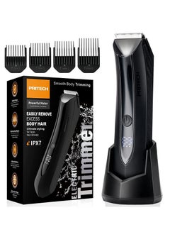 Buy Body Hair Trimmer for Men Rechargeable Body Groomer for Men with Standing Recharge Dock in Saudi Arabia