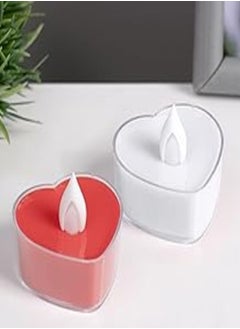 اشتري Romantic Valentine's Day Heart Candle Set of 2 في مصر