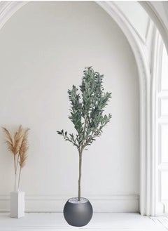 Buy Artificial Tropical Plants, Olive Tree with Olive Branches and Lifelike Fruits, Lifelike Artificial Tree Perfect for Modern Home Indoor, Outdoor and Office Decoration, Perfect Housewarming Gift (1.4m) in Saudi Arabia