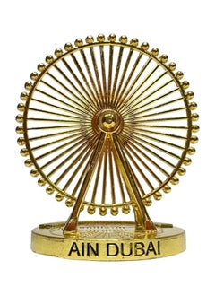 Buy Lukadah Sculpture Decoration or Classic Art Decoration Ornaments for Home, Office, Table, Shelves, Living Room Gift Collectible (Ferris Wheel - Ain Dubai Golden) in UAE