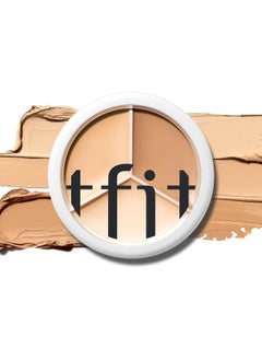 Buy TFIT Cover Up Pro Concealer Palette - 3-in-1 Full Coverage Color Correcting Cream (Hydrating, 01 Neutral, 0.52 Oz) in UAE