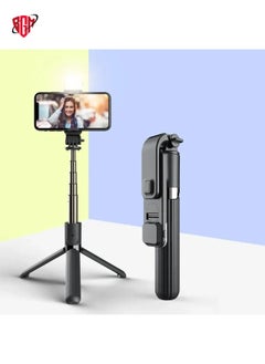 Buy L03S Bluetooth Fill Light Tripod Integrated Selfie Stick(Black) in UAE