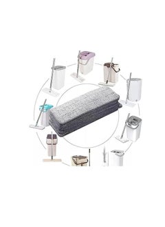 اشتري Microfiber Floor Mop For Cleaning Floor, Washable - Gray في مصر