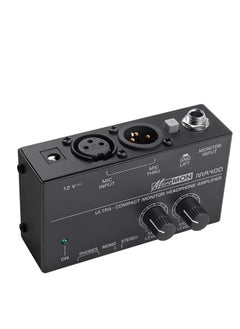 اشتري MA400 Headphone Amplifier for XLR Microphone and Audio Signal with Volume Controls Support, 6.35mm 3.5mm Headphone Outputs with 12V Power Supply Ultra-Compact, for Studio and Stage في الامارات