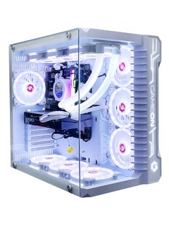 اشتري Gaming Pc with Intel Core i5-12400F Processor, H610M-E D4 Motherboard, DDR4 16GB RAM RGB, 1TB M.2 SSD, NVIDIA GeForce RTX 3060 Graphics Card, 360 Water Cooler, 7 Fan Case White with Windows 11 Pro في السعودية