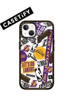 Buy Apple iPhone 15 Case,Lakers Magnetic Adsorption Phone Case - Semi transparent in UAE