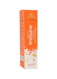 Buy SUNSHINE N IMMUNE SUPPORT EFFERVESCENT ORANGE TABS 20S in UAE