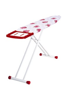 Buy Premium Adjustable Ironing Board with Heat Resistant Silicon Pads and Ergonomic Design - 123x42x90cm in UAE