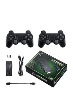 اشتري Y3 Lite HD TV Connect Game Console with 64GB Card, 10,000 Games, 2 Controllers with Stick and HD Extension Cable في السعودية