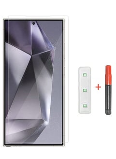 اشتري Samsung Galaxy S24 Ultra Screen Protector 9H Hardness HD Scratch Resistance Screen Protector UV Tempered Glass film UV Glue for UV Tempered Glass film في الامارات
