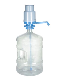 Buy BPA-Free Manual Designed Water Container with Pump Clear and Blue 6 gal 8080 in Saudi Arabia