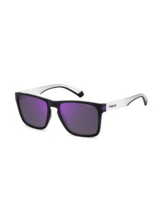 Buy Unisex UV Protection Rectangular Sunglasses - Pld 2139/S Matblkvio 56 - Lens Size: 56 Mm in UAE