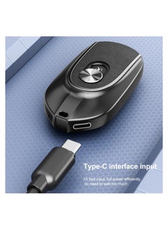 اشتري Keychain Portable Charger for iPhone, Mini Power Emergency Pod Small Power Bank Battery Pack, Fast Charging Cell Phone BLACK في الامارات