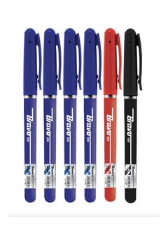 Buy BRAVO 100 Ball Pen Poly Bag [6 PEN] in Egypt