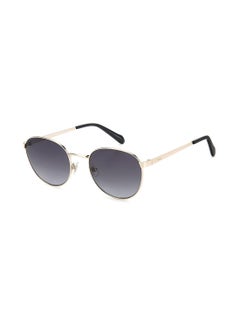 اشتري Women's UV Protection Round Sunglasses - Fos 2129/G/S Lgh Gold 52 - Lens Size: 52 Mm في الامارات