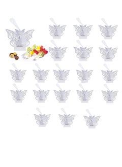 اشتري 20-Piece Cut-Out Wedding Gift Candy Box Butterfly Shower Diy Gift Box في الامارات