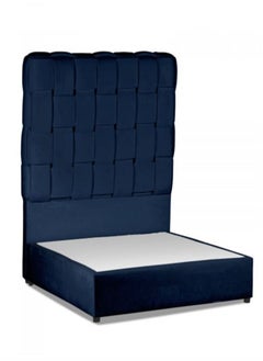 Buy Nara | Velvet Bed Frame - Dark Blue in Saudi Arabia