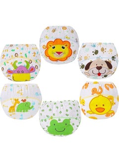 Buy 6PCS Baby Potty Training Pants, Breathable Potty Training Underwear, Toddler Training Underwear for 1-3 Years Boy and Girls Strong Absorbent Cotton Training Pants (Medium, Boy) in Saudi Arabia