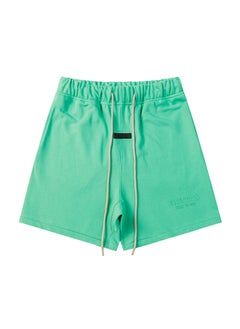 Buy FEAR OF GOD Essentials Silicone Sporty Mens Shorts Summer spring garden green in Saudi Arabia